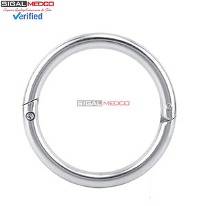 ห่วงจมูกวัวแบบล็อคอัตโนมัติ สแตนเลส ทนทาน ขนาด 3.5 นิ้ว อุปกรณ์ควบคุมปศุสัตว์ แข็งแรง - Product Image 4