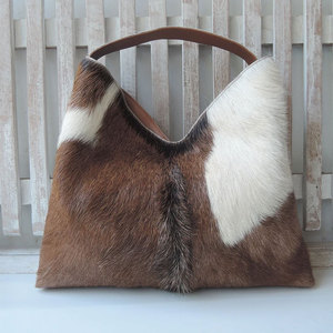 Bolsos de Mano de Cuero Vacuno 100% Genuino para Mujer, Estilo Único, el Mejor Material, Bolso de Cuero Vacuno de Moda - Product Image 1
