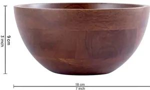 Handmade <b>Shining</b> Wooden Serving Bowl for Salad In Trending Design and Latest Articles Are Available In Bulk Quantity - Product Image 4