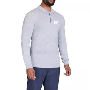 Camiseta Polo Lisa de Manga Larga para Hombre de Alta Calidad, Diseño Personalizado, Precio Económico, Gran Venta - Product Image 3