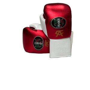 Guantes de boxeo profesionales No Boxing No Life Guantes Cuero de vaca genuino con cruces multicolores Pro Gear - Product Image 1
