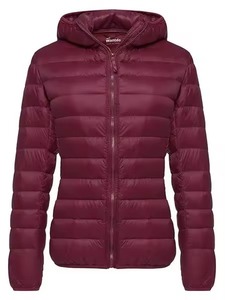 Stylish and Ultra-Warm Womens Long Puffer <b>Jacket</b> With Hood and <b>Down</b> <b>Filling</b> for the Cold Winter Season Cotton - Product Image 6