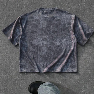 Camisetas Oversize de Hombro Caído con Estampado Serigrafiado, Cuello Redondo, Estilo Vintage, para Hombre, 100% Algodón Ecológico, de Secado Rápido y Transpirables - Product Image 3