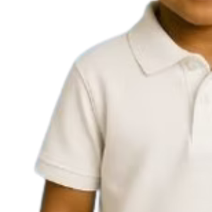Polo brodé blanc pour garçon, décontracté, à manches courtes, pour l'école, confortable, style de vie, vêtement supérieur - Product Image 4