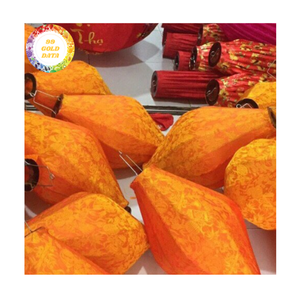 Silk Lanterns Colorful Bamboo Silk Lanterns Decorative Hanging Lights For Wedding Garden Vietnam Silk Lanterns - Product Image 2