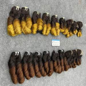 Tendencia en Ventas al por Mayor, Cabello Virgen Ruso de Grado Remy, Doble Trama a Máquina, para Rizos Voluminosos, 100% en Todos los Colores - Product Image 2