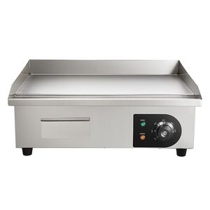 Plancha Eléctrica Comercial de Acero Inoxidable, 21 x 11.8 Pulgadas, Plana, 1750W de Potencia, Temperatura Ajustable de 122 a 570 Fahrenheit - Product Image 1
