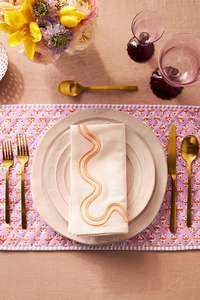 Serviettes brodées à la main en toile de coton bio 100% style européen, écologiques, en tissu brodé, en promotion - Product Image 6