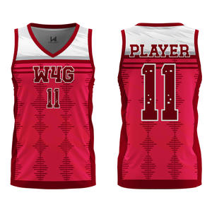 Uniformes de Baloncesto Personalizados Unisex, 100% Poliéster Transpirable, Sublimados, Cuello en V, Sin Mangas, con Letra Impresa en la Parte Delantera - Product Image 4