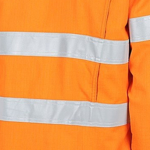 Custom Logo Cotton Road Traffic Mining Mechanic Industrial Construction Worker Security Hi Vis Reflective Safety <b>Work</b> Shirt - Product Image 6