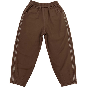 Pantalones de mujer estilo hip hop, de ganchillo, corte bootcut, tela Oxford, antiarrugas, con bolsillos laterales, cintura elástica, holgados, de color liso, de verano, de cintura alta - Product Image 1