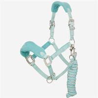 Ensemble de licorne équestre en nylon rembourré en polaire douce de qualité supérieure avec longe assortie, réglable et robuste