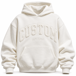 Sudadera con Capucha de Lujo con Logotipo Personalizado Bordado, Sudadera con Capucha de Alta Calidad para Mujer, Talla Grande, con Estampado en Relieve - Product Image 3