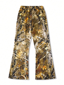 Winter <b>Joggers</b> Women Sweatpants Sports Casual <b>Stacked</b> Hunting Printing Pants Drawstring High Waist Trousers Sweat Pants - Product Image 2