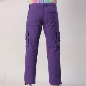 Pantalones Cargo Rectos para Hombre, Personalizados OEM ODM, de Venta Caliente, con Tela de Algodón, Cierre de Botones y Bolsillos Laterales, Ropa Casual, MOQ Bajo - Product Image 2