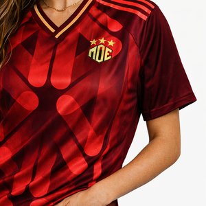 Maillot de football américain personnalisé pour femme, style football américain, en polyester respirant, col en V, pour équipe, vente en gros, OEM, marque privée - Product Image 5