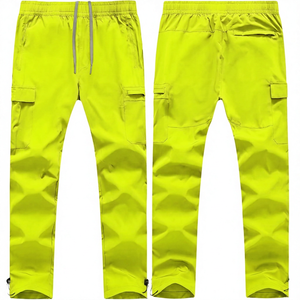 <b>Men's</b> Eco-Friendly Breathable Safari Style Lightweight Elastic Waist <b>Overalls</b> Multiple Pockets Quick Dry Polyester/Cotton Casual - Product Image 3