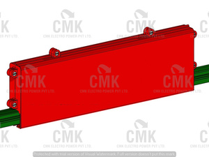 Cubierta de Junta para Sistema de Barra Colectora DSL, Tipo de Junta Atornillada de 4.5m, Cubierta Aislada de 440V para Riel de Alimentación de Grúa EOT, Marca CMK, Modelo DSL 125A - Product Image 4