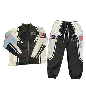 2025 unisexe manches longues Polyester personnalisé Sublimation impression Logo survêtements imperméable coupe-vent ensembles grande taille pour hommes - Product Image 1