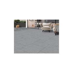 กระเบื้องหินเบลเยียมสีเทาอ่อน ลายหินธรรมชาติ สำหรับปูภายนอก ขนาด 600x600 มม. เหมาะสำหรับห้องครัว บ้านพักตากอากาศ ห้างสรรพสินค้า และสวน - Product Image 1