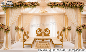 Mandap de Boda Moderno con Sillas Bajas Vedi, Fabricante de Sillas de Boda Sankheda de Calidad de Exportación a Precios de Mayoreo - Product Image 2
