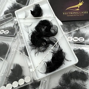 ซัพพลายเออร์ขนตาเวียดนาม ขนตาแบบพัด วอลลุ่ม 7มม.-20มม. ฐานสีดำด้านแบบแคบ ขายส่ง 10D 12D 14D 16D 20D - Product Image 1
