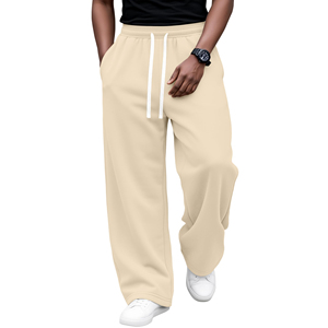 Pantalon de survêtement décontracté pour homme, léger, doux, extensible, en molleton de coton, respirant, idéal pour les activités de plein air et le quotidien. - Product Image 1