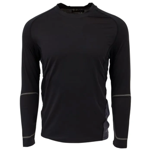Camiseta Térmica de Manga Larga para Hombre, Negra, Acolchada, Cuello Redondo, Ajustada, para Fútbol Americano, con Patrón Geométrico, para Todas las Temporadas - Product Image 6