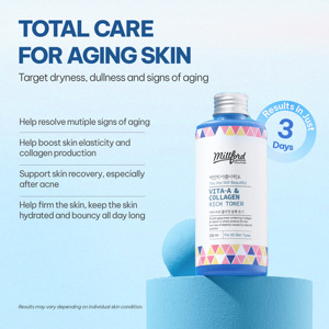 Tonique riche en vitamine A et en collagène Millford 200 ml, anti-âge, pour tous types de peaux, fabriqué en Corée - Product Image 3