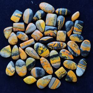 Natural Bumblebee Jasper Stone Cabochon Mixed Wholesale Loose Gemstone for DIY Jewelry Making & Wire Wrapping Crafts - Product Image 4