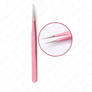 Wholesale Stainless Steel Eyelash Tweezers for Women Precision Pointed Tip Comfortable Grip Lash Extension <b>Tool</b> Custom Logo - Product Image 2