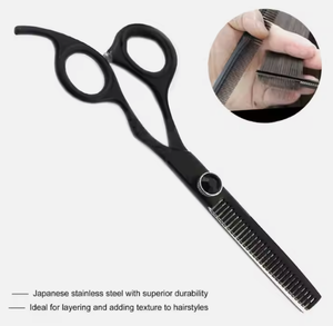 Tijeras de Peluquería Profesionales de Acero Inoxidable con Cuchilla Afilada para Adelgazar el Cabello, Kit de Herramientas de Salón en Venta - Product Image 3