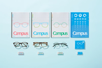 Cuaderno Espiral Plano Semi-B5 KOKUYO Campus X Zoff, 7mm, con Puntos, Rayado A, 30 Hojas, Azul Claro, Papel Japonés, para Estudiantes
