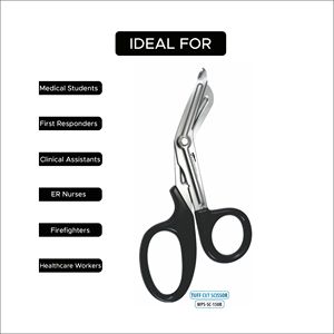 Ciseaux à pansements Lister en acier inoxydable de qualité supérieure pour le retrait professionnel des pansements, les soins des plaies, la coupe de gaze et l'utilisation hospitalière - Product Image 6
