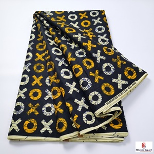 Custom African Wax Print Cotton Fabric Ankara Kitenge Logo Print OEM ODM Textile Manufacturer - Product Image 1