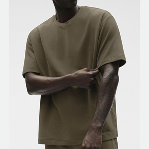 T-shirt surdimensionné pour homme en coton 100% avec logo personnalisé, streetwear décontracté, tee-shirt graphique - Product Image 5