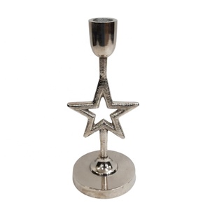 Bougeoir design de luxe en métal aluminium blanc Scan pour décoration de la maison porte-bougie design moderne fait à la main - Product Image 6