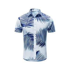 เสื้อเชิ้ตชายคุณภาพสูง ลายพิมพ์ชายหาด สไตล์ลำลอง ติดกระดุม ยืดได้สี่ทิศทาง เสื้อฮาวายชายหาดลายพิมพ์ - Product Image 5