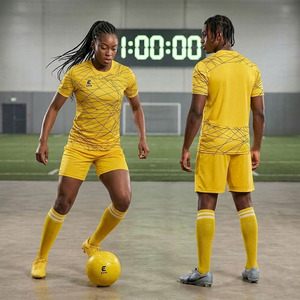 2025 New Design Custom Sublimation Soccer Jersey Set Breathable Football Uniform Kit with <b>Shorts</b> and Socks for Men Women Team - Product Image 4