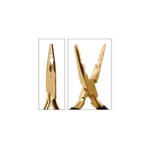 Pince à extensions capillaires pour salon, pour l'installation, le retrait et la réglage des micro-anneaux d'extensions capillaires, avec poignée ergonomique. - Product Image 2