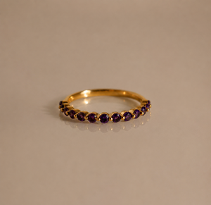 Dainty Birthstone <b>Stack</b> <b>Ring</b> Luxury Everyday Jewelry Gold Plated Gift For Women Promise <b>Ring</b> - Product Image 2