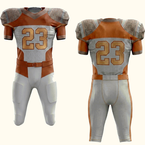 Uniforme de football américain de haute qualité OEM, 100 % polyester, couleur unie, pour hommes - Product Image 1