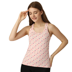 Chaleco sin mangas para mujer, con estampado digital, cuello redondo, corte holgado, fabricado por OEM, con logotipo personalizado, para uso casual de verano, al por mayor. - Product Image 1