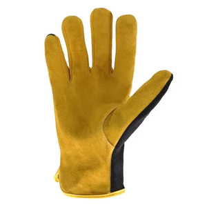 Premium Quality Cowhide Leather <b>Gloves</b> For Construction Assembly Garden <b>Gloves</b> Hand Protection Safety Soft <b>Driver</b> <b>Gloves</b> - Product Image 5