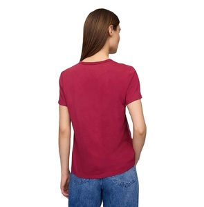 Camiseta de Algodón de Alta Calidad para Mujer, Lisa, de Manga Corta, Cuello Redondo, Proveedor Mayorista de Camisetas Lisas - Product Image 2
