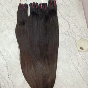 Nouvelles extensions de cheveux humains en vrac 2026, lisses et soyeuses, cheveux vierges indiens Remy, 8-28 pouces, vente en gros - Product Image 1