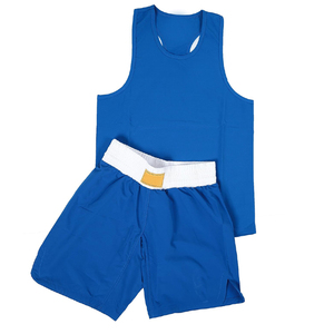 Uniforme Profesional de Boxeo para Entrenamiento y Combate, Conjunto de Chaleco y Pantalones Cortos de Muay Thai, Sublimado, Transpirable, de Nailon, Diseño Único, Ropa Deportiva - Product Image 1