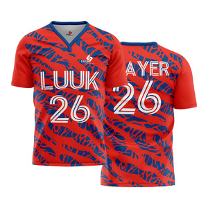 Camisetas de Fútbol Personalizadas para Hombre, Temporada Primavera, Otoño, Verano, Tallas Grandes, 100% Poliéster, Transpirables, Antihumedad, Antibacterianas - Product Image 1