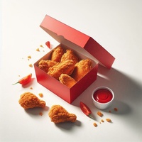 Caja Plegable para Llevar Comida con Logotipo Personalizado, Papel de Grado Alimenticio, Recubrimiento UV, Laminado Mate, Grabado en Relieve, Materiales Reciclados, para Chicles y Frituras