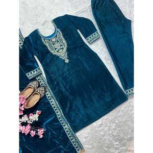 Conjunto de Traje Bordado Hermoso para Mujer para Fiestas y Ocasiones Especiales - Product Image 2